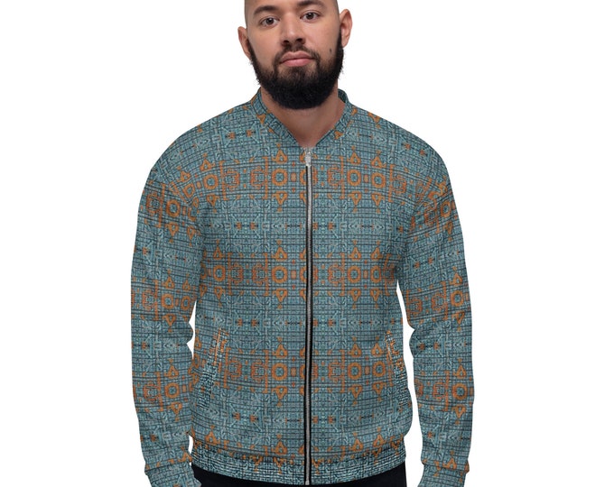 Funky Tiger® Mens Monogram Premium Bomber Jacket - Symbolic