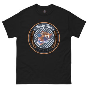 Funky Tiger® Men&#39;s Classic Logo T-Shirt - Black T-shirt for any occasion