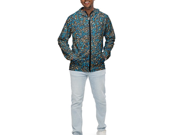 Funky Tiger® Men’s  Riverbed Windbreaker Jacket