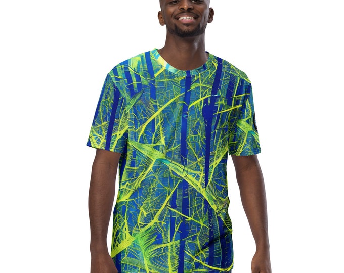 Funky Tiger® Green Vail Men's Premium Polyester T-shirt