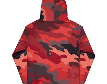 Red and black camo hoodie new arrivals