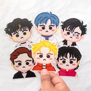 Pegatinas EXO Xiumin, Pegatinas Kpop Fanmade EXOL Eras Kokobop Monster Lotto Obsession Cream Soda Blooming Days