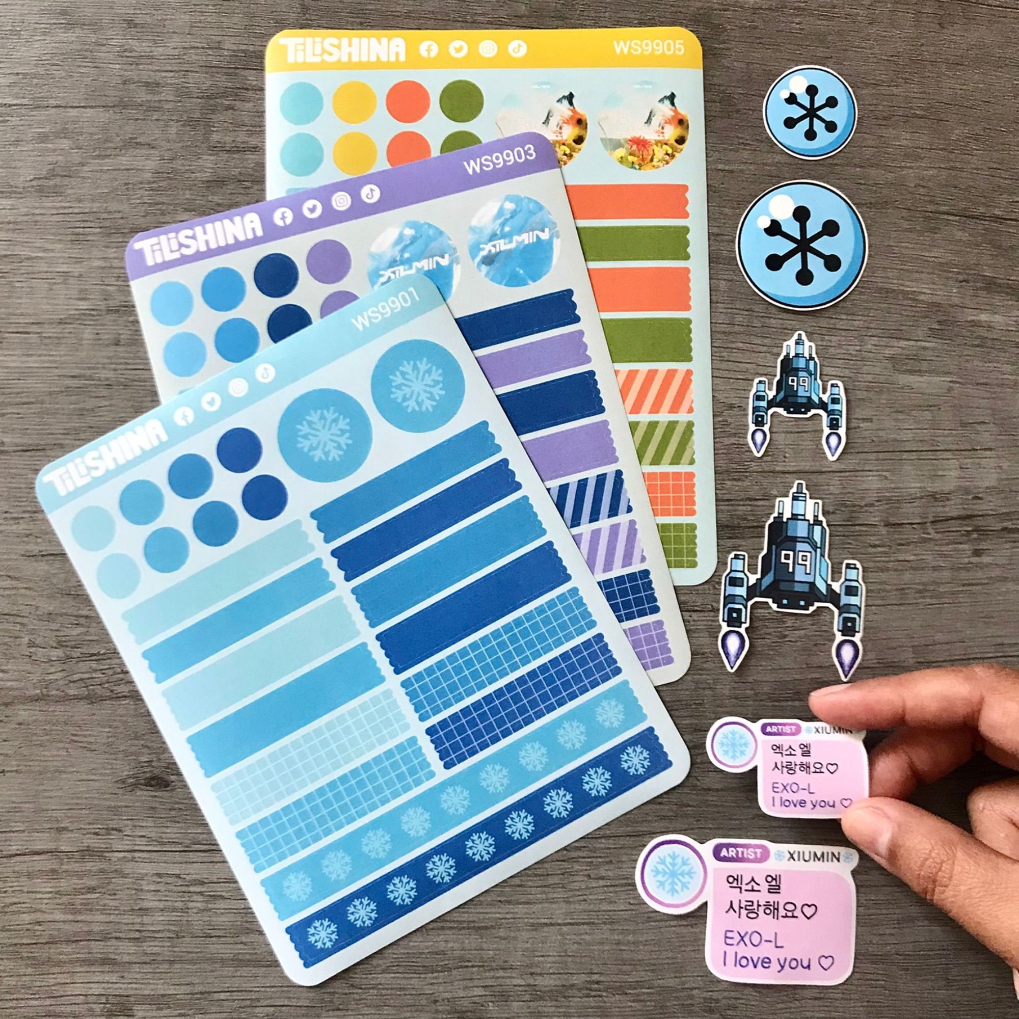Elsa Pack (EXO Xiumin) | Kpop Fanmade Stickers Journaling EXOL