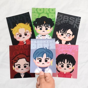 Impresiones de EXO Xiumin / Pegatinas hechas por fanáticos de Kpop EXOL Eras Kokobop Monster Lotto Obsession Cream Soda Blooming Days