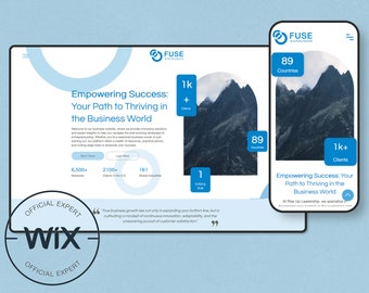Website Template for Wix - Multipurpose Wix Template, Wix Theme, Business, Corporate, Services, Company Wix Template