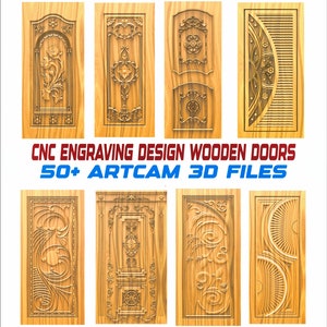 CNC Engraving Files for Wooden Doors - 50+ Artcam Designs, RLF Format ...