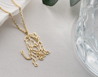 Geometric Animal Pattern Necklace