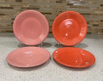 Mix and Match Fiestaware Classic Rim Salad Plates 7.25” Diameter