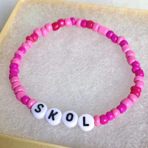 Pink SKOL Minnesota Vikings Bracelet