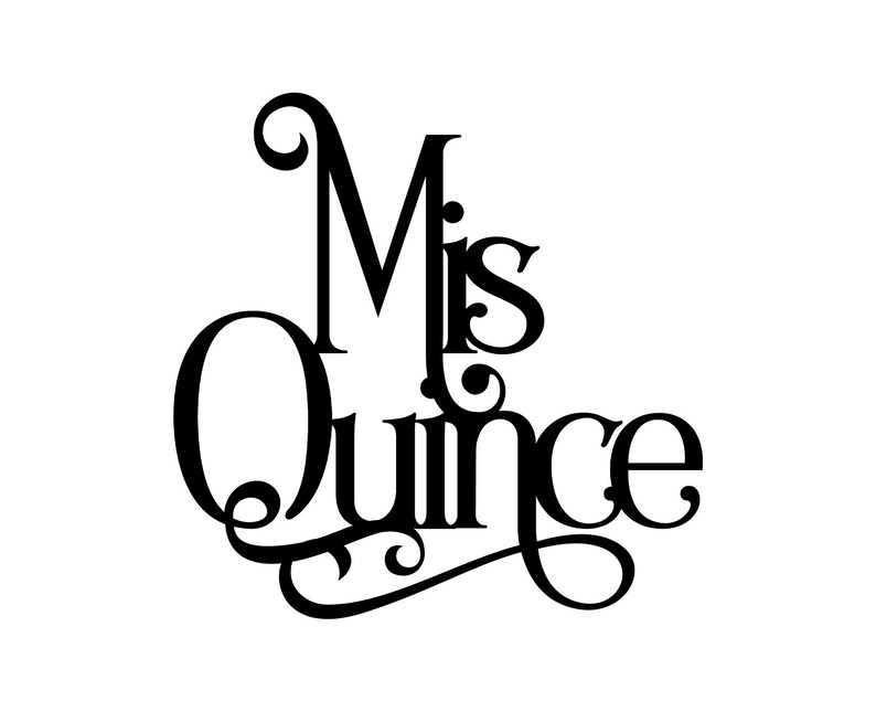 Mis Quince Cake Topper SVG Birthday Cut File Silhouette Etsy México