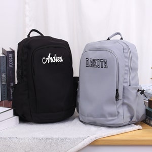 Sac à dos brodé, cartables personnalisés, sac à dos monogramme, sac à dos personnalisé, sac de voyage, sac pour ordinateur portable, cartable pour étudiant, cadeaux pour enfants ados