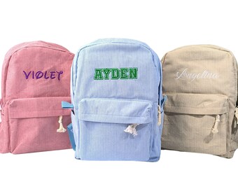 Design Your Name Backpack, Personalized Embroidered Kids Backpack, Custom Name Schoolbag, Embroidered Backpack Adult, Backpack Gift for Kids