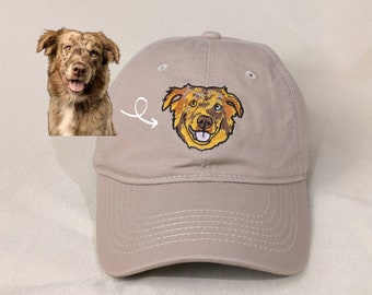 Concevez la photo ou le texte de votre animal de compagnie sur une casquette, casquette de baseball brodée personnalisée, cadeaux personnalisés pour amoureux des chiens, chapeau brodé, cadeau pour amis