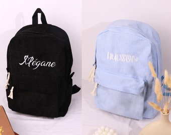 Design Your Name Backpack, Personalized Embroidered Kids Backpack, Custom Name Schoolbag, Embroidered Backpack Adult, Backpack Gift for Kids