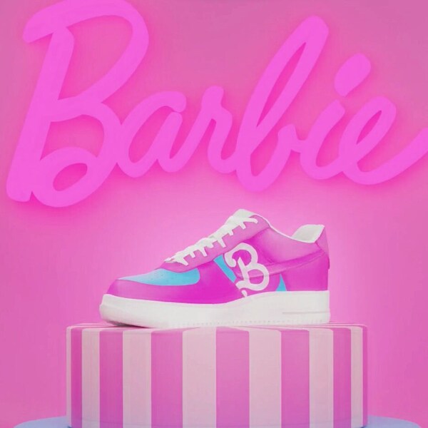 Barbie Nike Air Force 1 Kids - Etsy