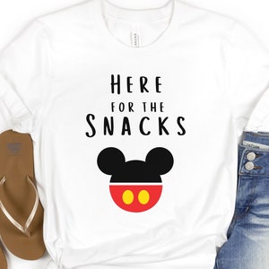 Here for the snacks shirt, Disney shirt, Boy Mouse shirt, Disney matching, Disney World shirt, Disneyland shirt, Disney vacation shirt