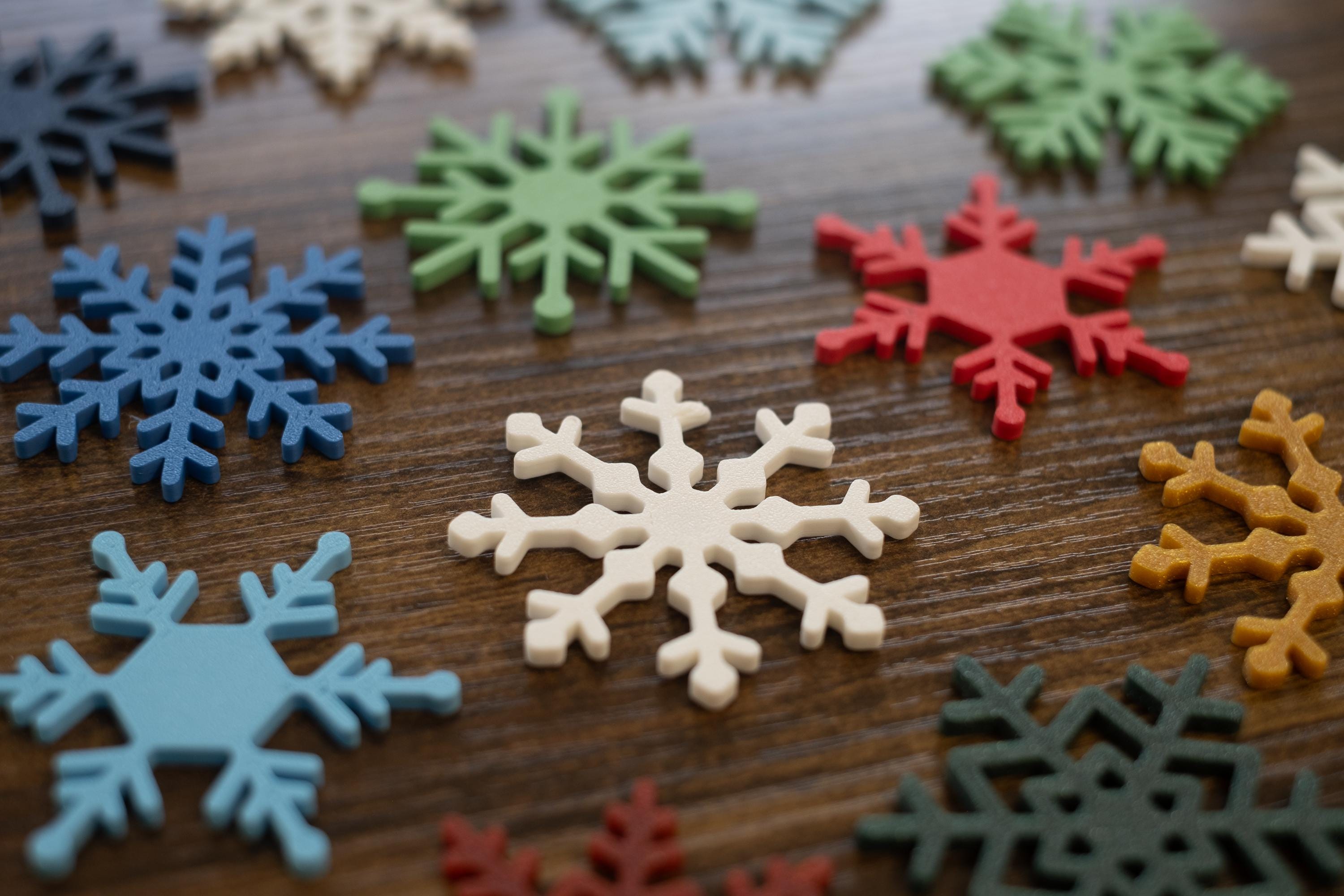 Snowflake Magnet Set | 3D Printed | Winter Decorations - Etsy