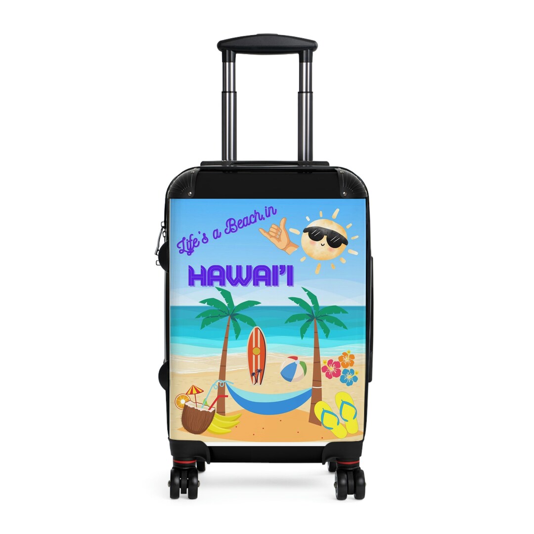 Lifes a Beach in Hawaii Suitcase Etsy