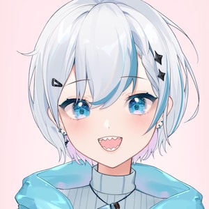 Live2d 既成 Vtuber モデル: 女性サメ - 商用フルリグ - すぐに使用可能 - Youtube Twitch - L2D - 採用可能 - VTS - カスタム