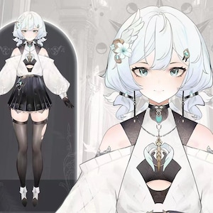 Live2d Premade Vtuber Model : Female Angel - Commercial FULLY RIGGED - Ready to use - Youtube Adoptable - L2D - Vbridger - VTS - Custom