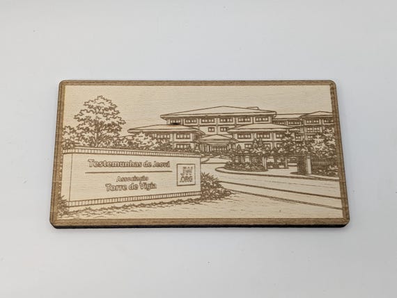 Brazil Branch of Jehovah's Witnesses Magnet\Plaque, Bethel Souvenir, shown in an additional close-up listing view with visible shape and details.