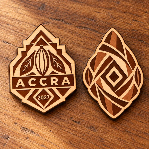 2027 International Convention Accra Engraved Birch Pin, Magnet or Keychain