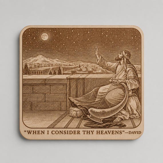 Photo-Drama of Creation Slide – When I Consider Thy Heavens – Birch Plaque