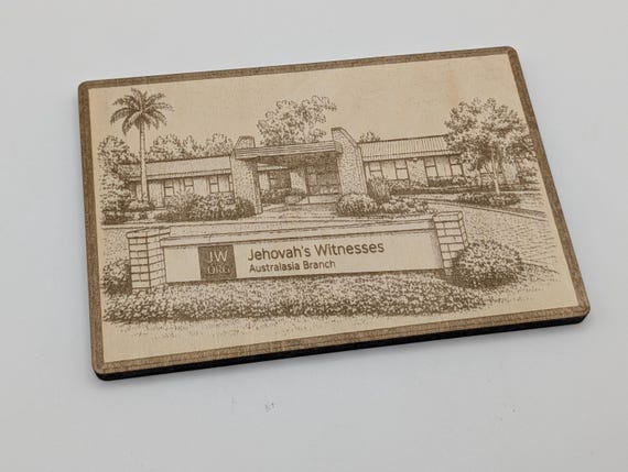 Australia Branch of Jehovah's Witnesses Magnet\Plaque, Bethel Souvenir, shown in listing image 4 with additional visible details or options.