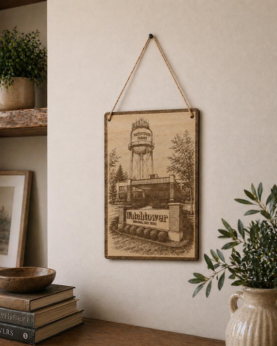 Watchtower Farms\Wallkill Branch of Jehovah's Witnesses Magnet\Plaque, Bethel Souvenir, shown in another listing view highlighting visible design details.