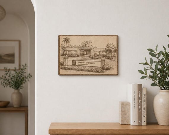 Australia Branch of Jehovah's Witnesses Magnet\Plaque, Bethel Souvenir, shown in an additional close-up listing view with visible shape and details.