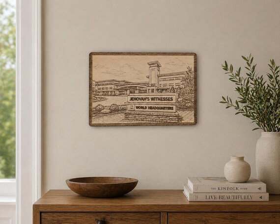 Warwick Branch of Jehovah's Witnesses Magnet\Plaque, Bethel Souvenir, shown in an additional close-up listing view with visible shape and details.