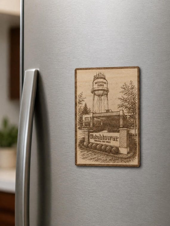 Watchtower Farms\Wallkill Birch Branch Plaque, Display Stand, Wall Hanging or 5 in Magnet