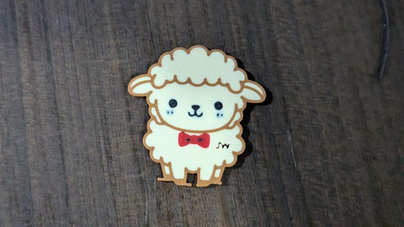 Full Color JW Sheep Pin, Durable Theocratic Gift, Magnet or Keychain for Pioneer and SKE School, shown in listing image 4 with additional visible details or options.