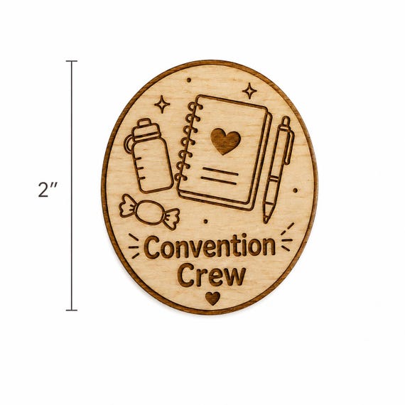 JW Convention Pins, Birch Engraved Regional Convention 2026 Pin, Magnet or Keychain, Convention Gift for Kids Teens, shown in an additional close-up listing view with visible shape and details.
