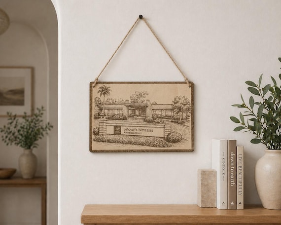 Australia Branch of Jehovah's Witnesses Magnet\Plaque, Bethel Souvenir, shown in another listing view highlighting visible design details.