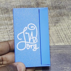 Étui et support pour cartes de visite JW.org - Couleurs disponibles, personnalisation, capacité de 40 cartes, présentoir