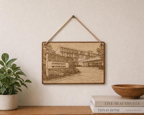 Britain Branch of Jehovah's Witnesses Magnet\Plaque, Bethel Souvenir, shown in another listing view highlighting visible design details.