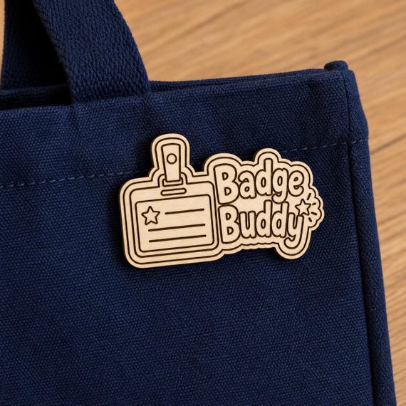 Convention Badge Buddy Engraved Birch Reward Badge, JW Kids Convention Gift, Lapel Pin Magnet or Keychain