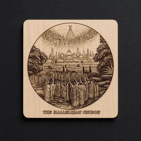 Photo-Drama of Creation Slide – The Hallelujah Chorus – Birch Plaque