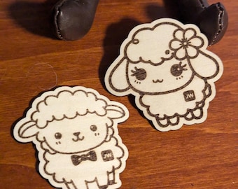 Personalized JW Sheep Pin, Theocratic Wood Gift Magnet or Keychain for Pioneer and Elder School