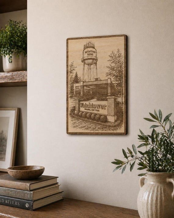 Watchtower Farms\Wallkill Branch of Jehovah's Witnesses Magnet\Plaque, Bethel Souvenir, shown in an additional close-up listing view with visible shape and details.