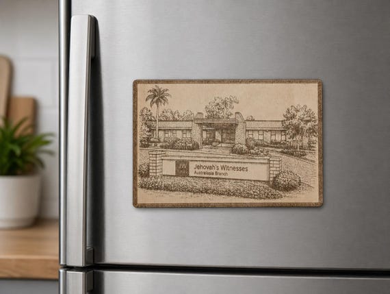 Australia Birch Branch Plaque, Display Stand, Wall Hanging or 5 in Magnet