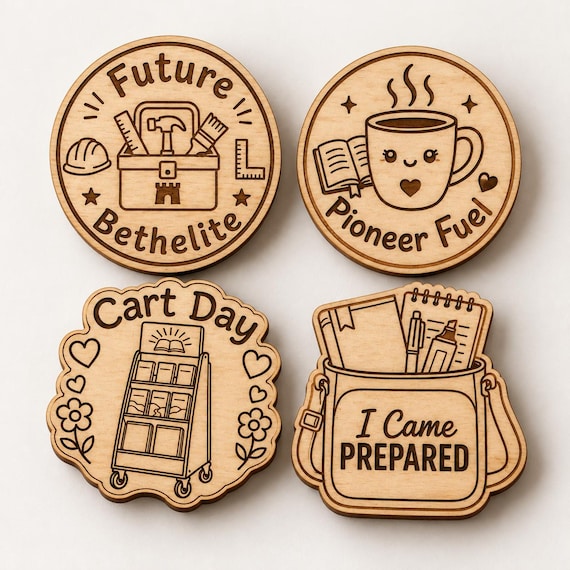 Meeting, Ministry and Convention Birch Pins | Choose an Encouragement Design
