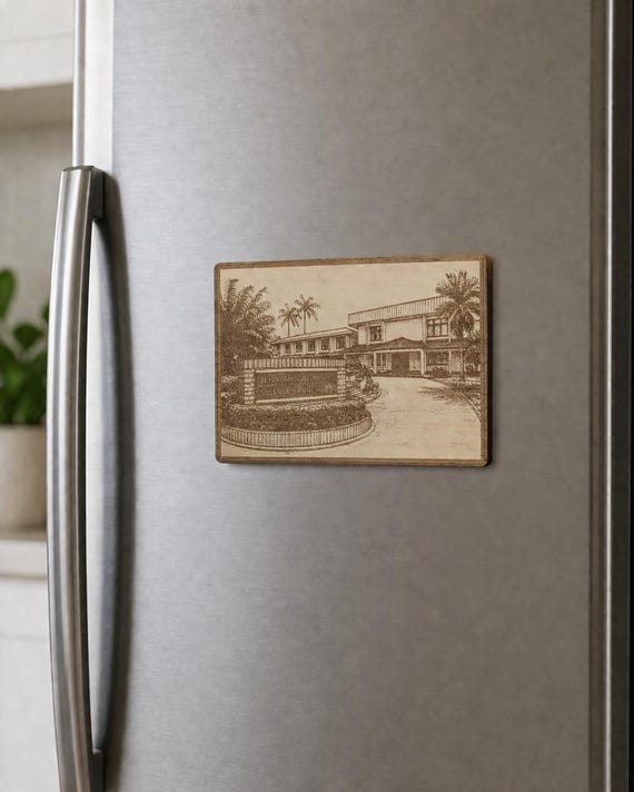 Nigeria Birch Branch Plaque, Display Stand, Wall Hanging or 5 in Magnet