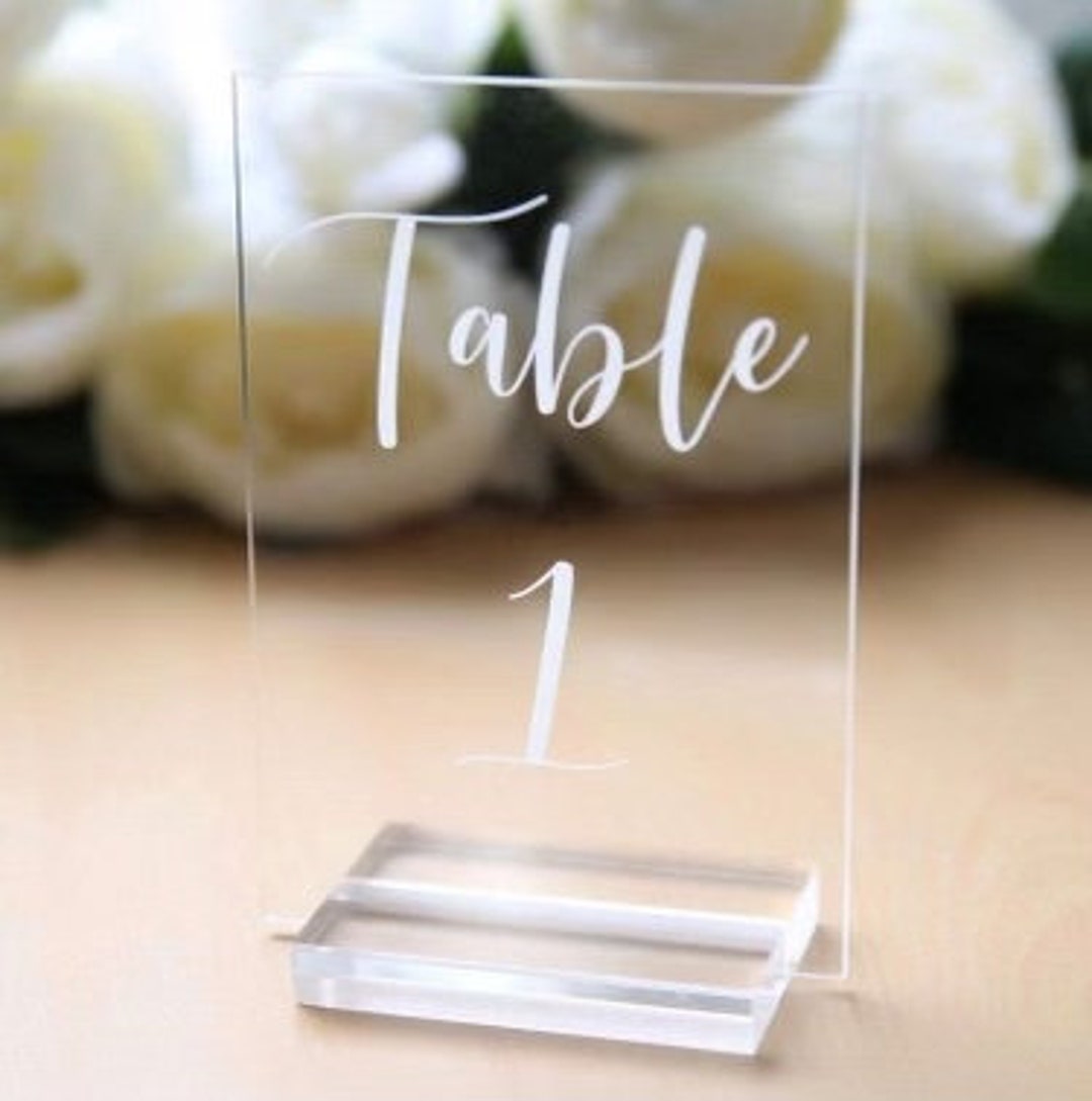 Custom Table Signs for Your Wedding With Colors of Your Choice ! - Etsy