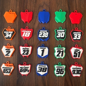 Personliga nyckelringar - Motocross - Supercross - Dirt Bike-tillbehör - 3D-utskrivna