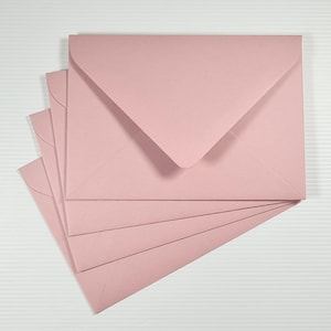 C6 Premium Wild Rose Envelopes | Fits A6 Invitations, Notecards and Greeting Cards | Smooth Finish | Euro Flap Lick & Seal Closure | 10pk