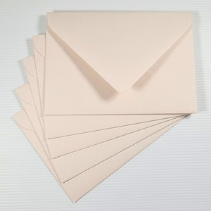 C6 Premium Almond Envelopes | Fits A6 Invitations, Notecards and Greeting Cards | Smooth Finish | Euro Flap Lick & Seal Closure | 10pk