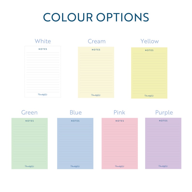 Custom Order Notepads Handmade Printed Fully Custom Designed Etsy