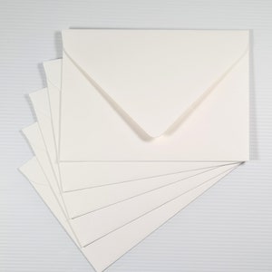 C6 Premium Pure White Envelopes | Fits A6 Invitations, Notecards and Greeting Cards | Textured Finish | Euro Flap Lick & Seal Closure | 10pk
